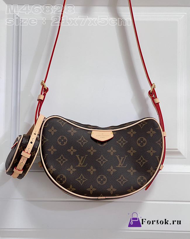 Fortok Louis Vuitton MM Croissant Bag Brown M46828 21x7x5cm - 1