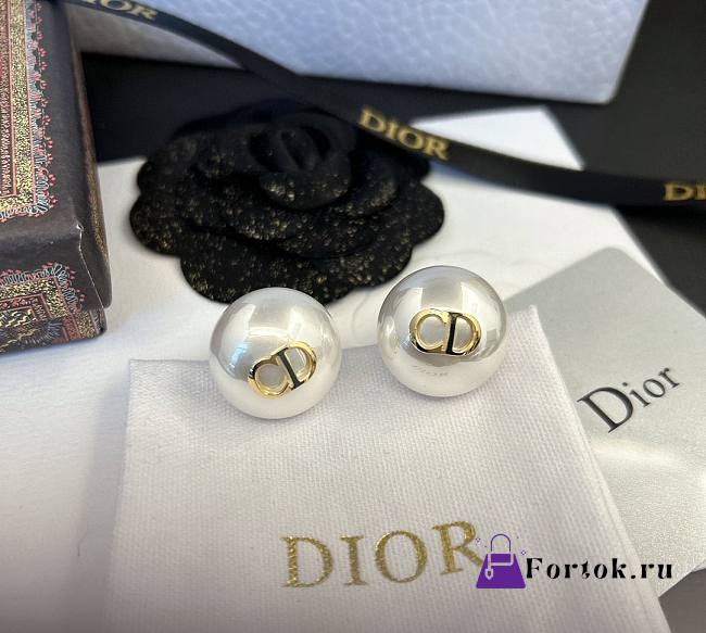 Fortok Dior CD Pearl Earrings  - 1