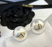 Fortok Dior CD Pearl Earrings  - 2