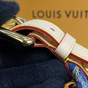 Fortok Louis Vuitton Monogram Blue Denim Baggy Shoulder Bag M44464 30x22x13cm - 5