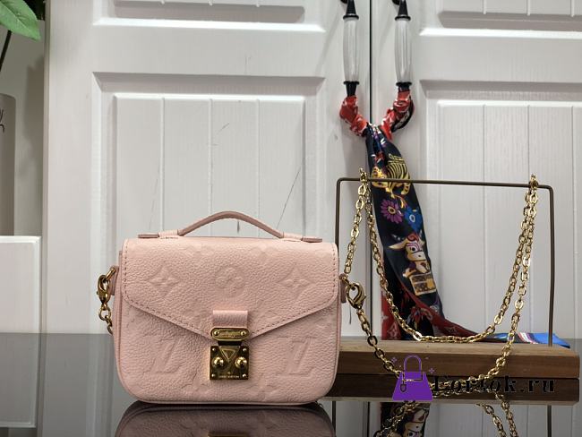 Fortok Louis Vuitton Micro Métis Bag Pink M81390 14x11x3.5cm - 1
