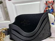 Fortok Louis Vuitton Charms Card Holder Wallet Black M82132 10.2x7.3x0.3cm  - 4