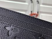 Fortok Louis Vuitton Charms Card Holder Wallet Black M82132 10.2x7.3x0.3cm  - 2