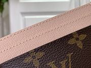 Fortok Louis Vuitton Charms Card Holder Wallet Monogram/Light Pink M82739 10.2x7.3x0.3cm - 2