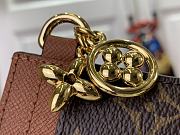 Fortok Louis Vuitton Charms Card Holder Wallet Monogram/Brown M82739 10.2x7.3x0.3cm - 3
