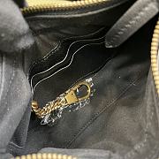 Fortok Gucci Half-Moon Marmont Double G Rivets Bag Black 21x16x5cm - 6