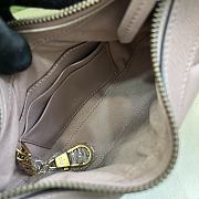 Fortok Gucci Half-Moon Marmont Double G Rivets Bag Pink 21x16x5cm - 5