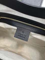 Fortok Gucci GG Shoulder Bag Black Leather 25x21x9cm - 6