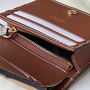 Fortok Burberry Folding Wallet Brown 10x3.5x8.5cm - 4