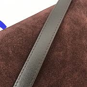 Fortok Burberry Shield Suede Shoulder Bag Brown 26x5.5x13.5cm - 5