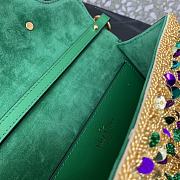 Fortok Valentino Garavani Mini Loco Bag With 3D Effect Embroidery 19x10.5x5cm - 2