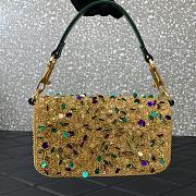 Fortok Valentino Garavani Mini Loco Bag With 3D Effect Embroidery 19x10.5x5cm - 6