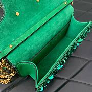 Fortok Valentino Garavani Loco Glitter Bag Green 19x10.5x5cm - 4