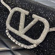 Fortok Valentino Garavani Loco Small Beaded Shoulder Bag Black 19cm - 4
