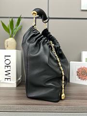 Fortok Loewe Squeeze Bag Nappa Lambskin in Black 34x13.5x30cm - 3