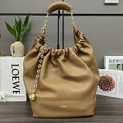 Fortok Loewe Squeeze Bag Nappa Lambskin in Brown 34x13.5x30cm - 1