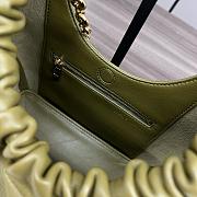 Fortok Loewe Squeeze Bag Nappa Lambskin in Green 29x10.5x24cm - 6