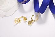Fortok Louis Vuitton LV Letter Earrings - 3