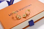 Fortok Louis Vuitton LV Letter Earrings - 5