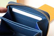 Fortok Louis Vuitton Zippy Coin Purse Blue Denim M82957 11x8.5x2cm - 6