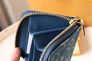 Fortok Louis Vuitton Zippy Coin Purse Blue Denim M82957 11x8.5x2cm - 4