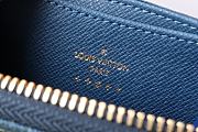 Fortok Louis Vuitton Zippy Coin Purse Blue Denim M82957 11x8.5x2cm - 2