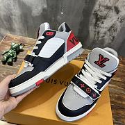 Fortok Louis Vuitton LV Trainer Sneaker Red/Black - 4