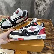 Fortok Louis Vuitton LV Trainer Sneaker Red/Black - 3