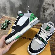 Fortok Louis Vuitton LV Trainer Sneaker Green/Black - 4