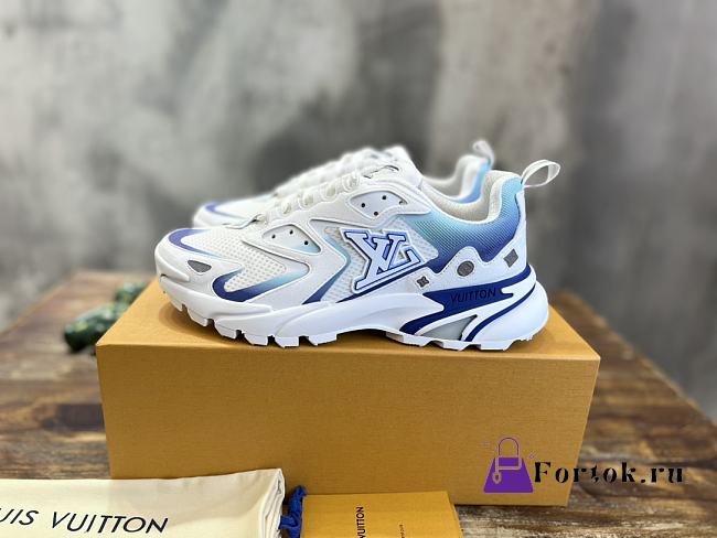 Fortok Louis Vuitton Runner Tatic Sneakers Blue - 1