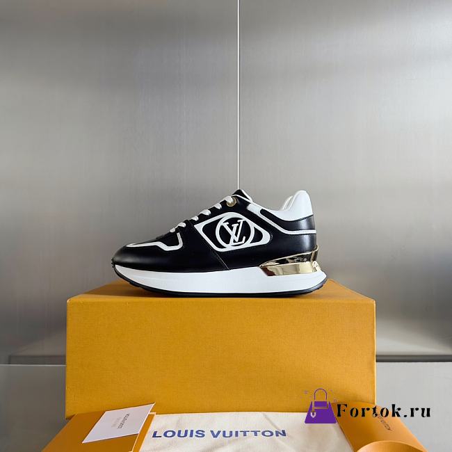 Fortok Louis Vuitton Neo Run Away Trainers Black - 1