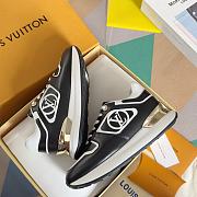 Fortok Louis Vuitton Neo Run Away Trainers Black - 2