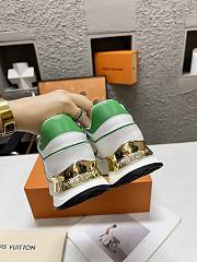 Fortok Louis Vuitton Neo Run Away Trainers White/Green - 5