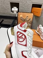 Fortok Louis Vuitton Neo Run Away Trainers White/Red - 4