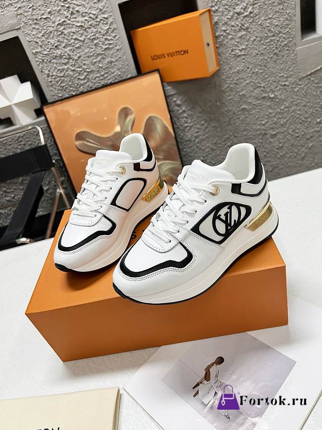 Fortok Louis Vuitton Neo Run Away Trainers White/Black - 1