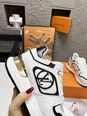 Fortok Louis Vuitton Neo Run Away Trainers White/Black - 4