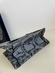 Fortok Dior Grey Tote Bag Map Pattern 26cm - 6