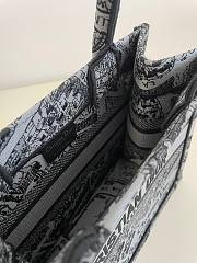 Fortok Dior Grey Tote Bag Map Pattern 26cm - 3