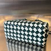 Fortok Bottega Veneta Small Andiamo Bag Emerald Green 25x20x10cm - 3