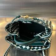 Fortok Bottega Veneta Small Andiamo Bag Emerald Green 25x20x10cm - 6