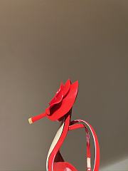 Fortok Valentino Roserouche High-heel Sandals Red  - 6