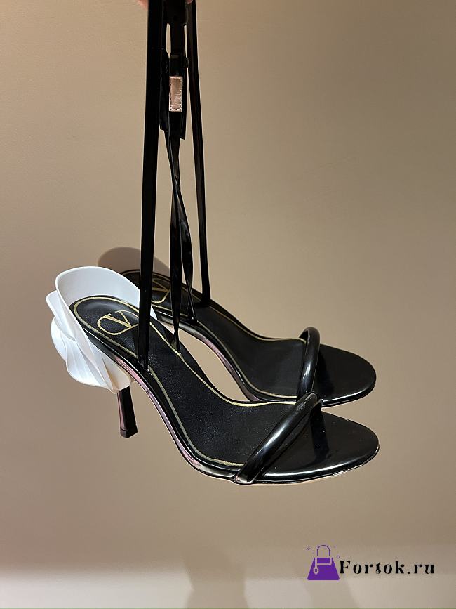 Fortok Valentino Roserouche High-heel Sandals Black - 1
