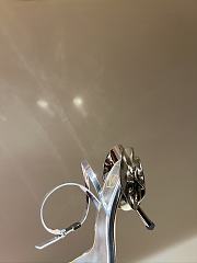 Fortok Valentino Roserouche High-heel Sandals Silver - 4