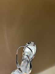 Fortok Valentino Roserouche High-heel Sandals Silver - 5