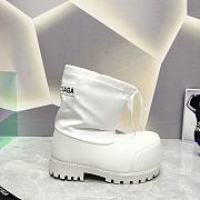 Fortok Balenciage Alaska Low Boots White - 5