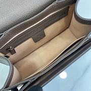 Fortok Gucci Queen Margaret GG Supreme Top-Handle Bag Brown 25.5x17.5x13cm - 5