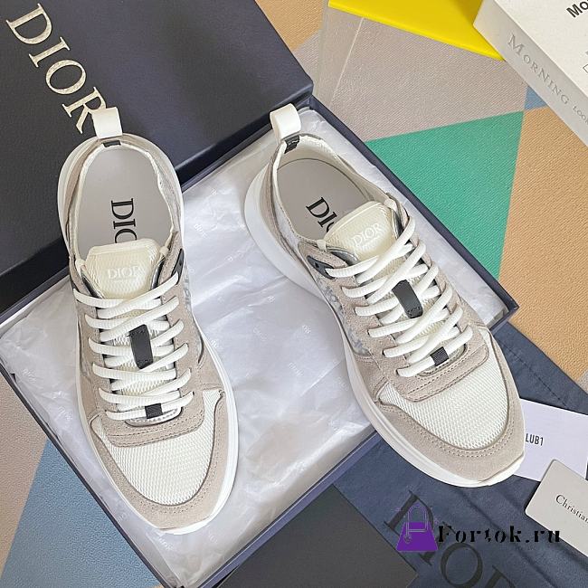 Fortok Dior B25 Runner Sneakers Beige - 1
