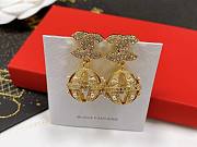 Fortok Chanel Grandma Pearl Braided Mesh Stud Earrings - 5