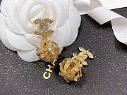 Fortok Chanel Grandma Pearl Braided Mesh Stud Earrings - 6
