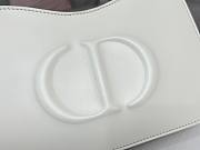 Fortok Dior CD Signature Hobo Mini Bag White 23.5x14.5x6cm - 5